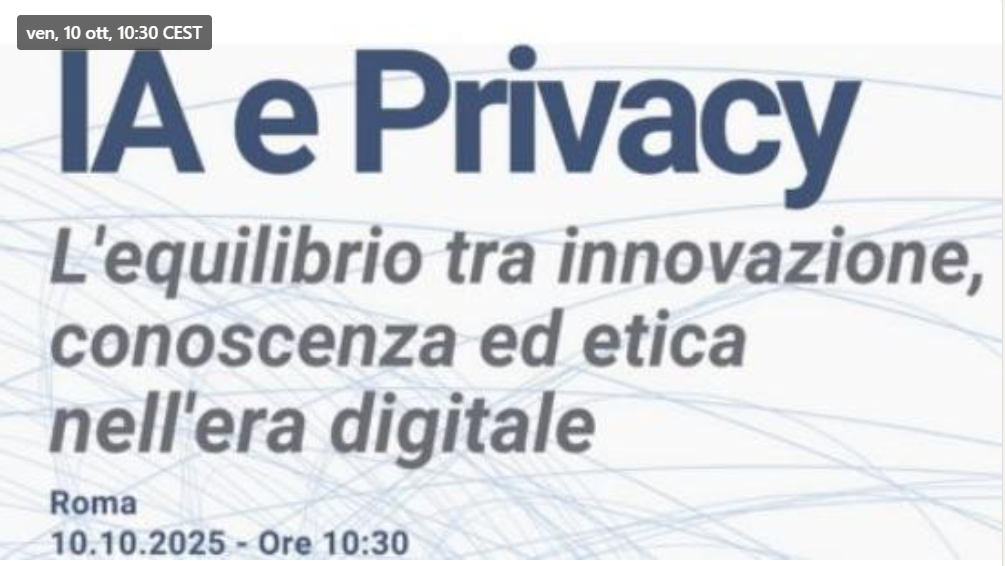 IA e Privacy - L'equilibrio tra innovazione, conoscenza ed etica nell'era digitale
